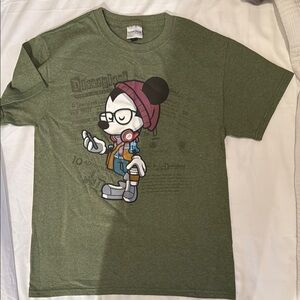 NEW NO TAGS Disney Green Cartoon Character Short Sleeve Tee - Never Worn
